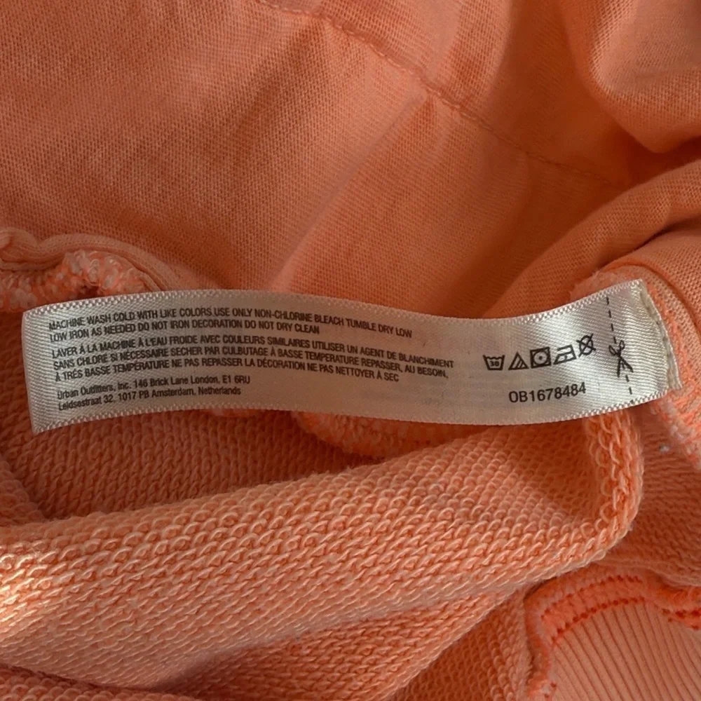 Free People Movement sz M oversized salmon pink sweatshirt great pre owned cond